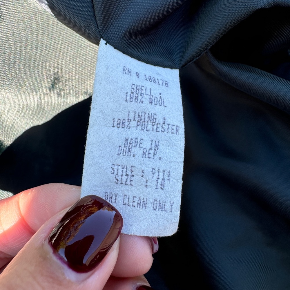 SANDRO - Green Wool Jacket Size 10 - Picture 3 of 7